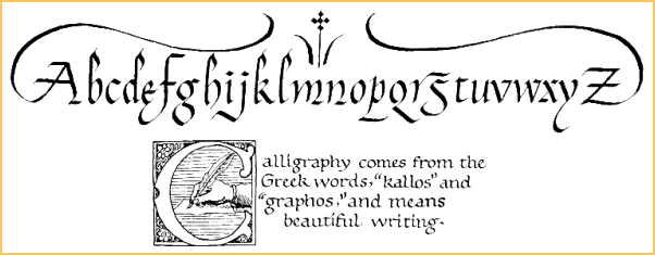 Calligraphy and definition
