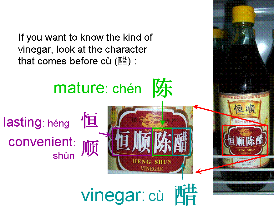 Picture of mature vinegar label